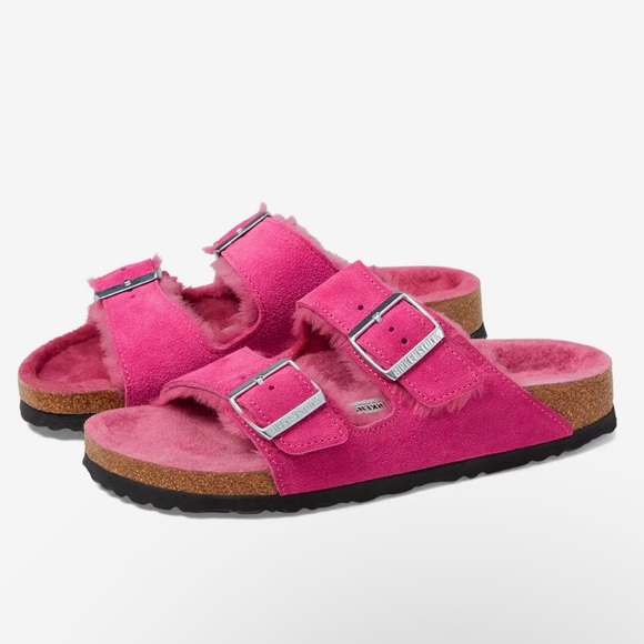 Birkenstock Arizona Shearling - Suede Shoes - Picture 2 of 12